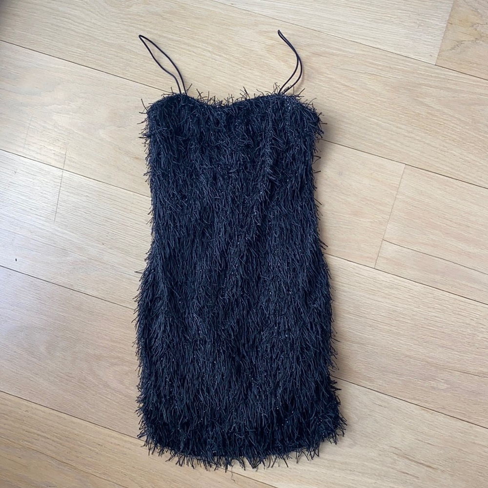 Black Sparkly Fun Dress with thin straps